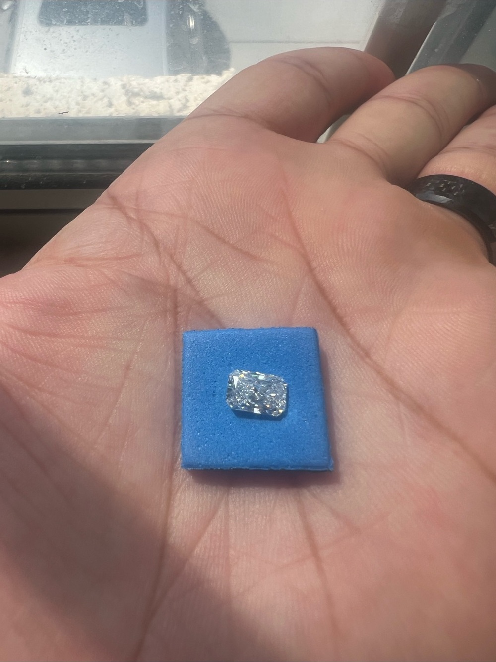 0.96ct Lab Diamond | F/VS2 | Radiant Cut | IGI Certified | Loose or Set